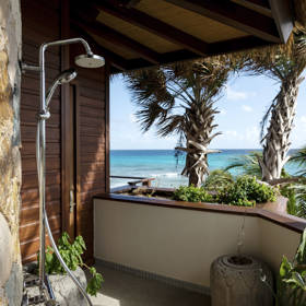 Necker Island - Bali Beach Outdoor Shower