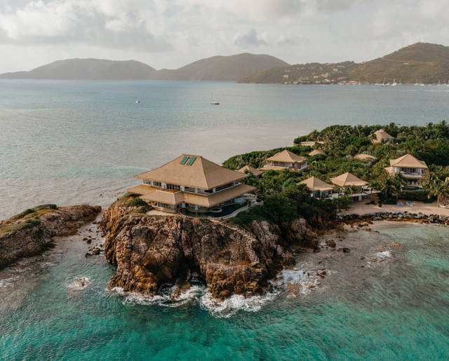 The Branson Beach Estate, Moskito Island in British Virgin Islands