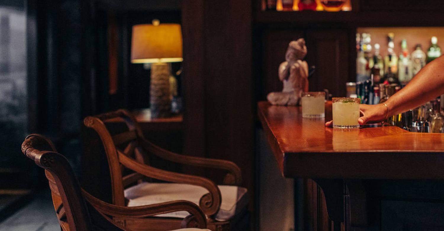 Necker Island Great House bar