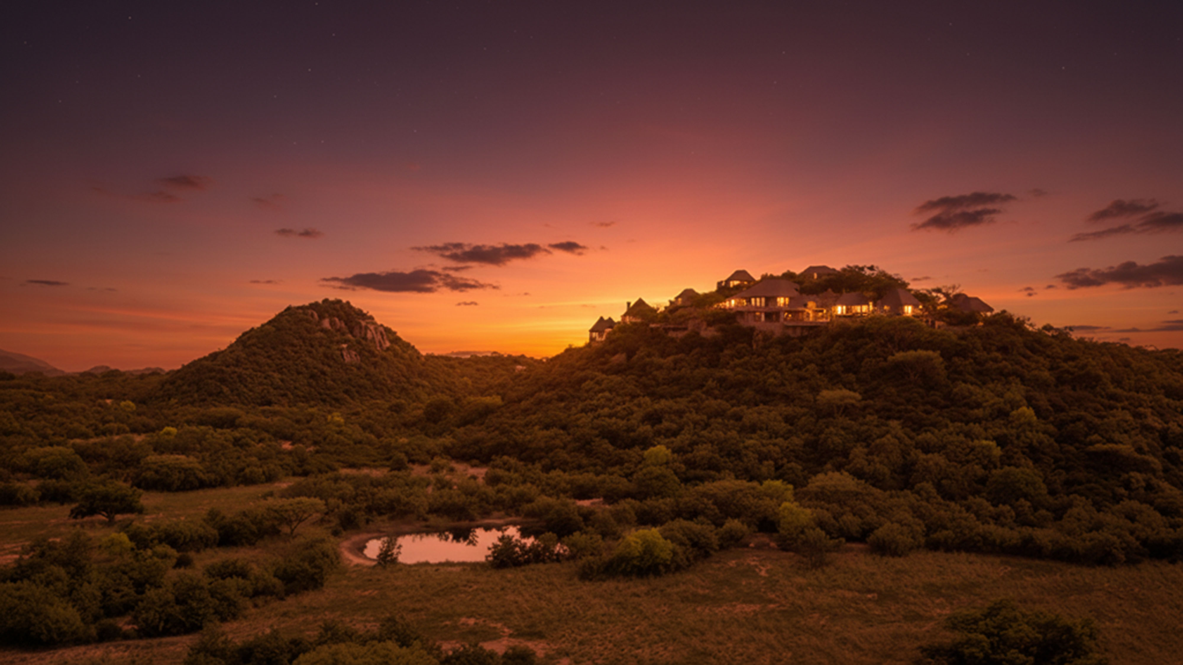 Ulusaba Private Game Reserve under the night sky