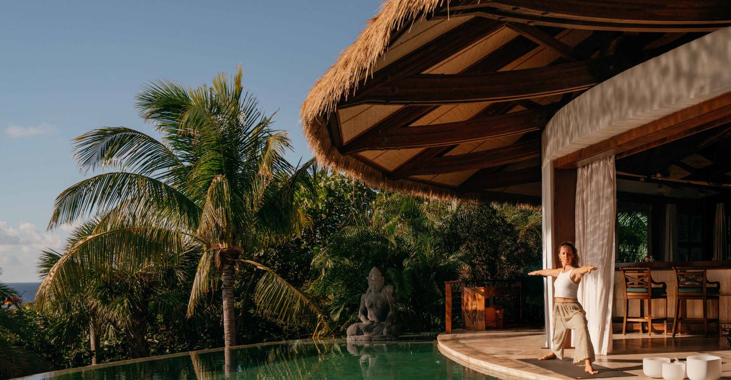 Necker Island sound bath experience