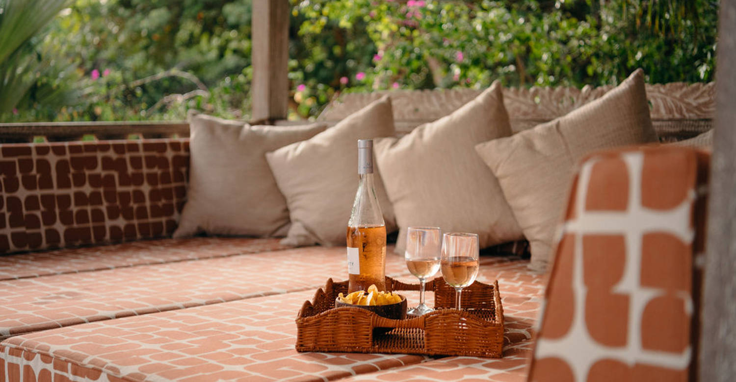 Necker Island beach drinks