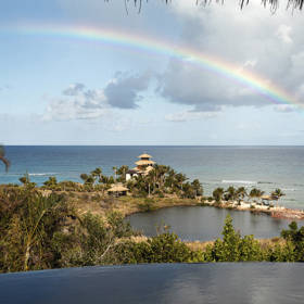 Necker Island - Bali Hi Complex & Flamingo Pond
