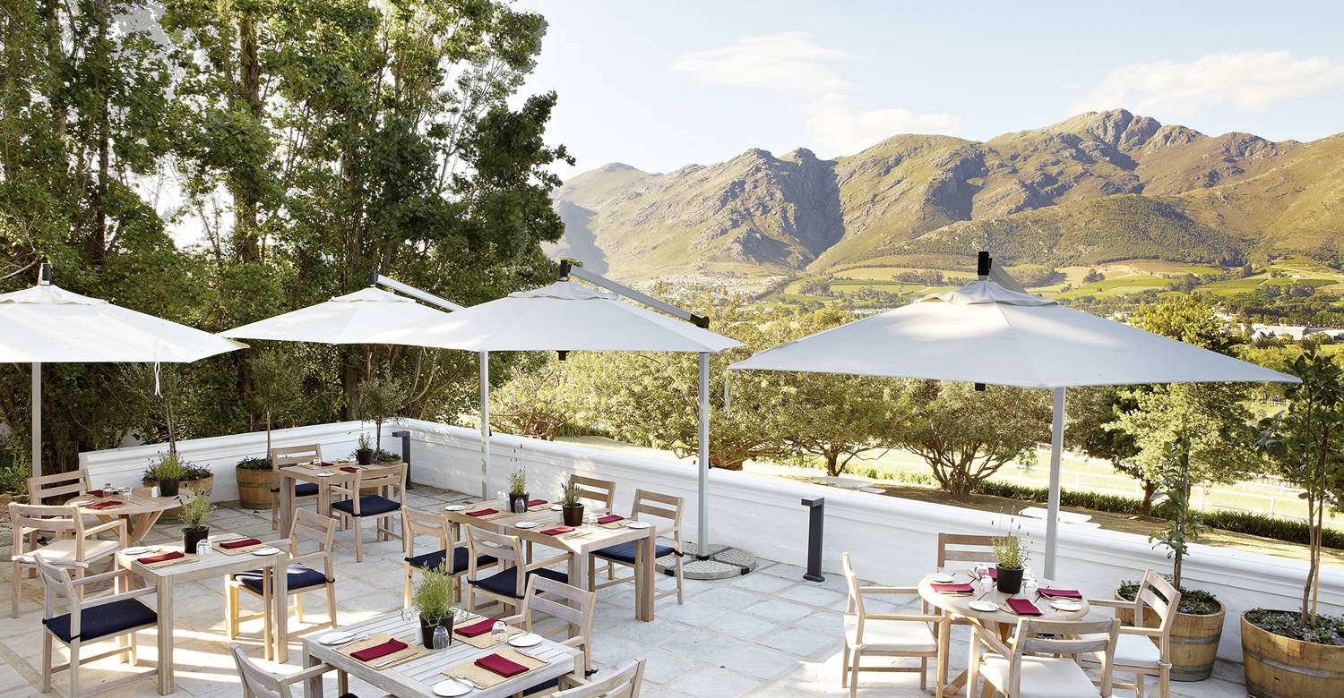 The Country Kitchen terrace at Mont Rochelle
