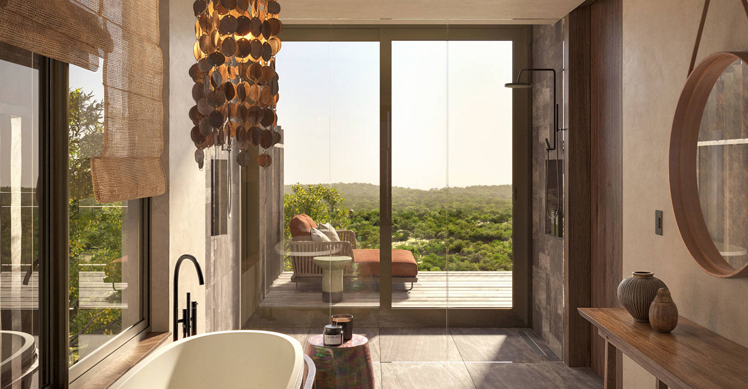 Rock Lodge Rock Suite Bathroom View