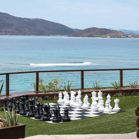 Necker Island - The Great House Terrace Giant Chess