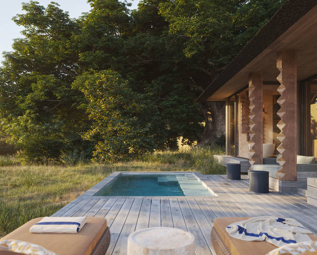 Elephant Suite Pool Deck