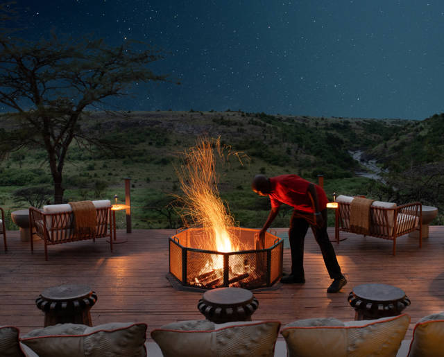 Fire Pit at Night