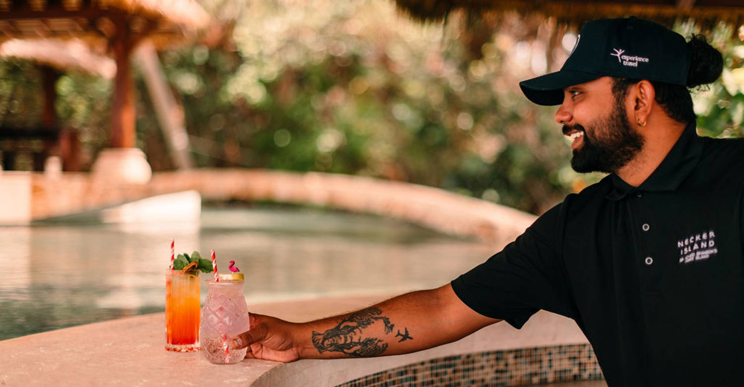 Necker Island Beach Bar cocktails